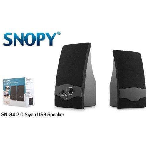 SN-84 SIYAH SNOPY 6W 1+1 SIYAH HOPARLOR